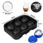 6 Holes Ball Ice Cube Tray Lightweight Stackable Dishwasher Safe