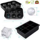 6 Holes Ball Ice Cube Tray Lightweight Stackable Dishwasher Safe
