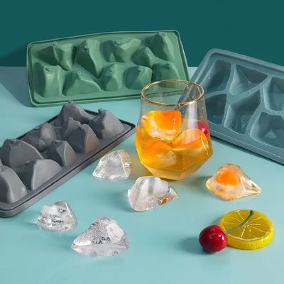 Rock Shape Ice Cube Tray Silicone Non Stick Tasteless Eco Friendly